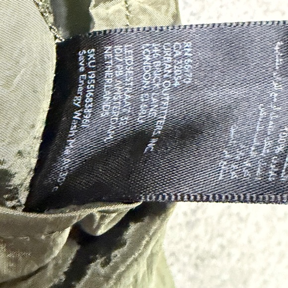 Urban Outfitters Iets Frans Baggy Tech Pants Green Streetwear Utility Size Small - Picture 16 of 16